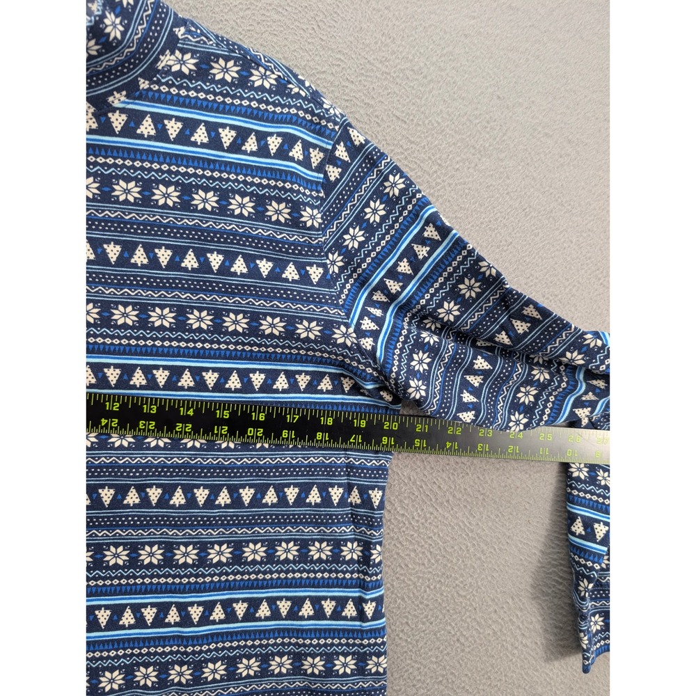 Lands End Mock Neck Knit Top Fair Isle Women's M 10-12 Holiday Travel Outdoor - Picture 5 of 8